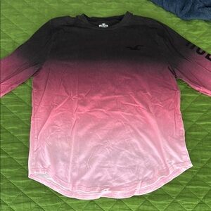 Hollister Men's Pink Ombre Shirt